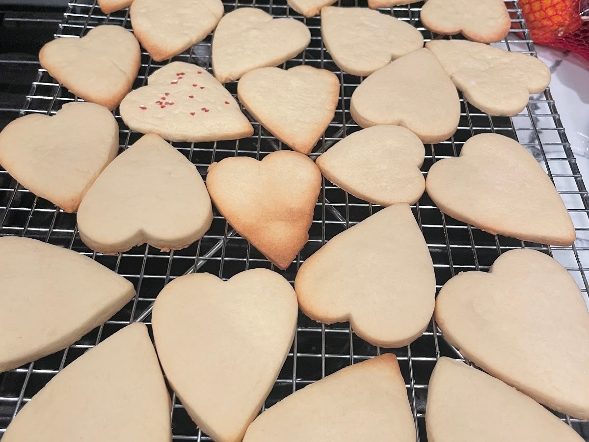 Celebrating Valentine’s Day with sugar cookies